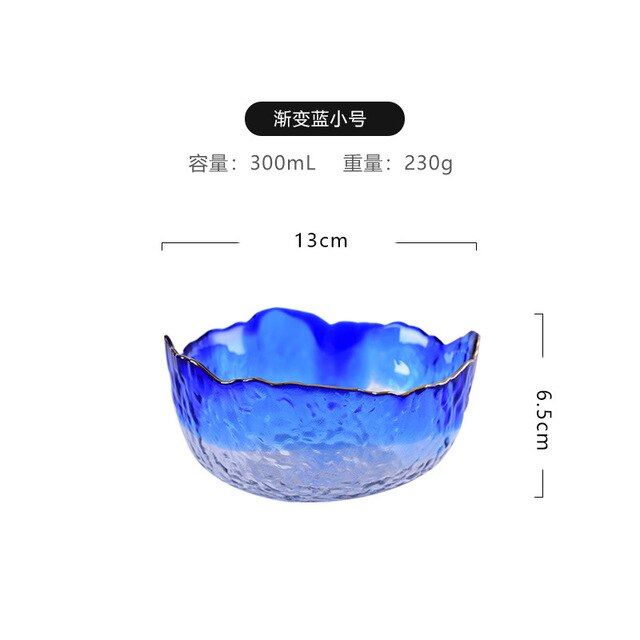 Juego de cuencos de cristal para ensalada – Cuencos transparentes para fruta y postre