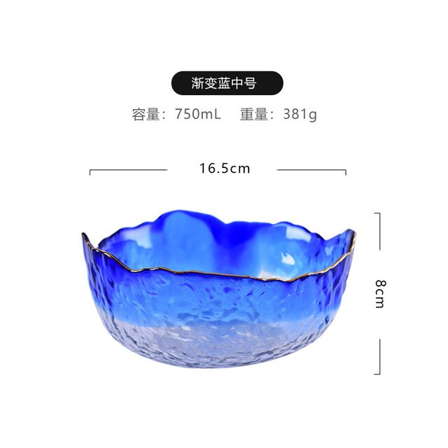 Juego de cuencos de cristal para ensalada – Cuencos transparentes para fruta y postre