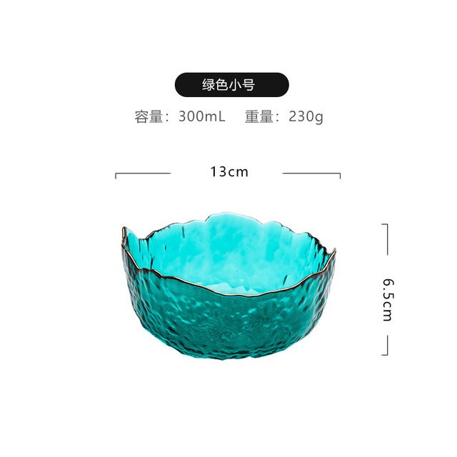 Juego de cuencos de cristal para ensalada – Cuencos transparentes para fruta y postre