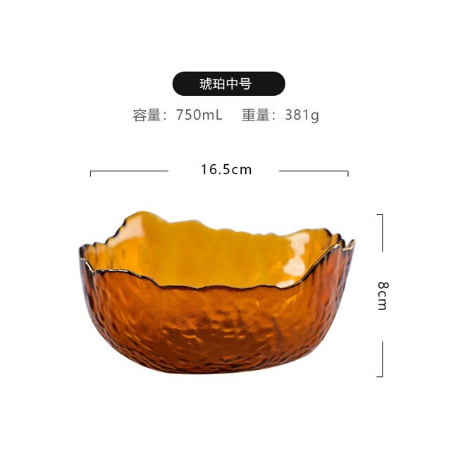 Juego de cuencos de cristal para ensalada – Cuencos transparentes para fruta y postre