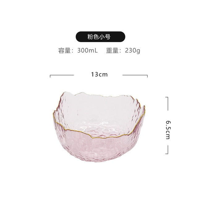 Juego de cuencos de cristal para ensalada – Cuencos transparentes para fruta y postre