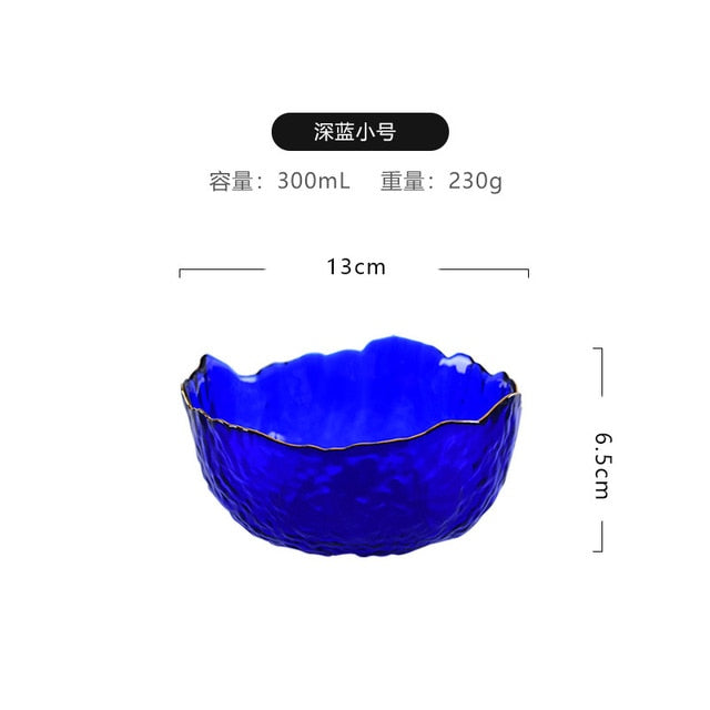 Juego de cuencos de cristal para ensalada – Cuencos transparentes para fruta y postre
