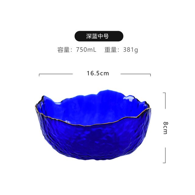 Juego de cuencos de cristal para ensalada – Cuencos transparentes para fruta y postre
