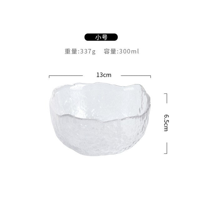 Juego de cuencos de cristal para ensalada – Cuencos transparentes para fruta y postre